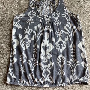 Grey Tribal Print Tank Top